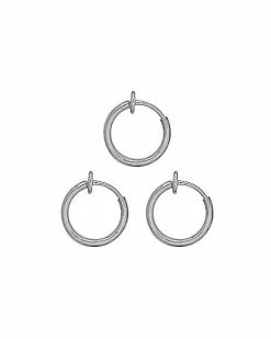 Outlet 🌟 Multi-Pack Fake Hoop Earrings – 3 Pack ⌛