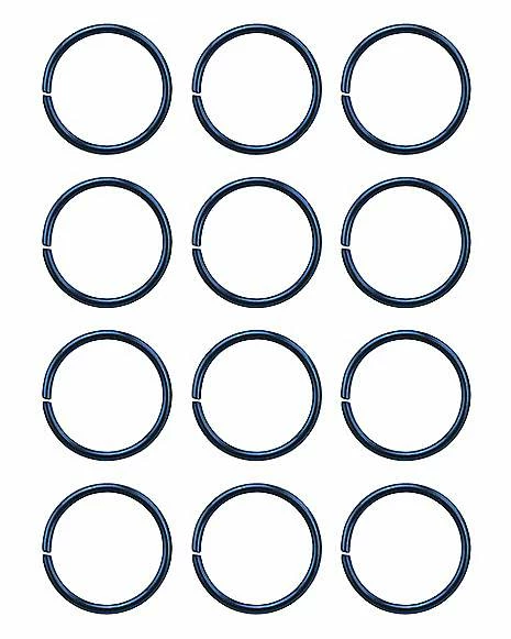 Wholesale 😍 Multi-Pack Blue Seamless Hoop Nose Rings 12 Pack - 20 Gauge 🌟 3 Wholesale 😍 Multi-Pack Blue Seamless Hoop Nose Rings 12 Pack - 20 Gauge 🌟