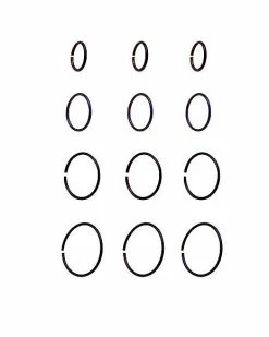 Best Pirce 👍 Multi-Pack Titanium Purple Hoop Nose Rings 12 Pack - 20 Gauge 🤩 -Playboy Shop 03730835 b