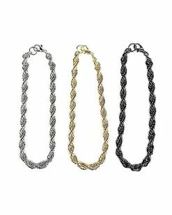 Flash Sale 😉 Multi-Pack Rope Chain Bracelets - 3 Pack 🔔