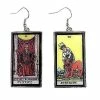 Top 10 😀 Strength and Justice Tarot Card Fishhook Dangle Earrings 💯 -Playboy Shop 03731049 a