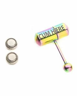 Best Pirce ✔️ Cum Here Vibrating Barbell - 14 Gauge 👏