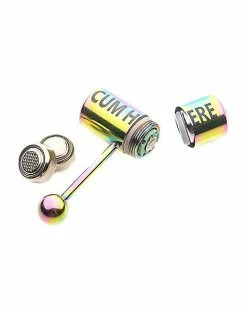 Best Pirce ✔️ Cum Here Vibrating Barbell - 14 Gauge 👏 -Playboy Shop 03731833 c