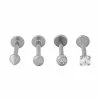 Buy 🌟 Multi-Pack CZ Titanium Labret Lip Rings 4 Pack – 16 Gauge 🌟 -Playboy Shop 03732542 a