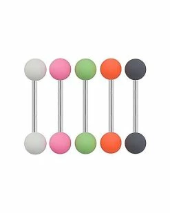 Buy 👏 Multi-Pack Assorted Matte Barbells 5 Pack - 14 Gauge 🔔