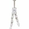 Coupon 🥰 CZ Titanium Chain Dangle Belly Ring – 14 Gauge ✨ -Playboy Shop 03732724 a