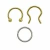 Best Pirce ❤️ Multi-Pack Hoop and Horseshoe Nose Rings 3 Pack - 16 Gauge 🥰 1 Best Pirce ❤️ Multi-Pack Hoop and Horseshoe Nose Rings 3 Pack - 16 Gauge 🥰 -Playboy Shop 03732914 a