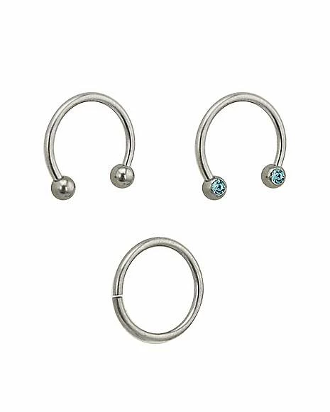 Best reviews of 🧨 Multi-Pack Blue CZ Titanium Horseshoe and Hoop Nose Rings 3 Pack - 16 Gauge 💯 4 Best reviews of 🧨 Multi-Pack Blue CZ Titanium Horseshoe and Hoop Nose Rings 3 Pack - 16 Gauge 💯 - Image 2