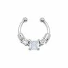 Best reviews of 🎁 CZ Square Fake Septum Ring - 16 Gauge 💯 -Playboy Shop 03733144 a
