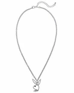 Hot Sale 🔔 Clear CZ Outline Playboy Bunny Necklace 🤩 -Playboy Shop 03734530 b