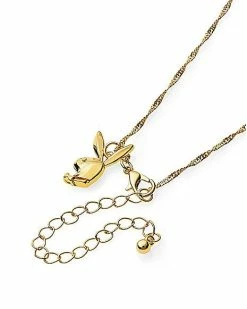 Cheapest ⭐ Goldtone Playboy Bunny Filigree Chain Necklace 😍 -Playboy Shop 03734589 c