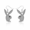 Best deal ✨ Paved CZ Playboy Bunny Dangle Earrings 🎉