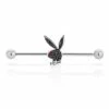Flash Sale π€© Black Glitter Playboy Bunny Industrial Barbell - 14 Gauge π 1 Flash Sale π€© Black Glitter Playboy Bunny Industrial Barbell - 14 Gauge π -Playboy Shop 03735214 a