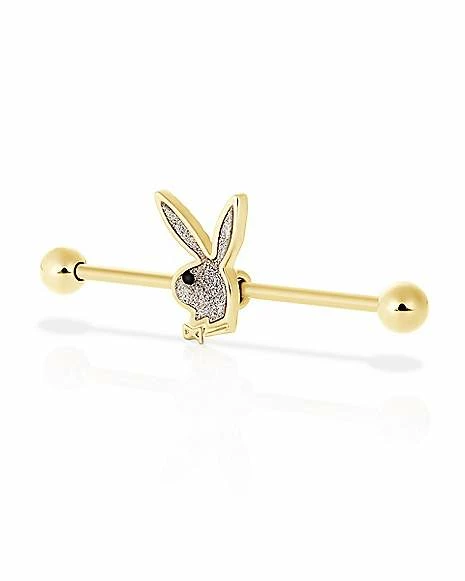 Best Sale π Goldtone Glitter Playboy Bunny Industrial Barbell - 14 Gauge βοΈ 5 Best Sale π Goldtone Glitter Playboy Bunny Industrial Barbell - 14 Gauge βοΈ - Image 3