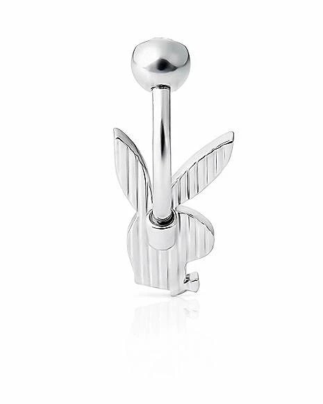 Best Pirce π₯° Pink Glitter CZ Playboy Bunny Belly Ring - 14 Gauge π 4 Best Pirce π₯° Pink Glitter CZ Playboy Bunny Belly Ring - 14 Gauge π - Image 2