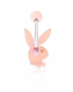 Best Sale 🎉 Iridescent Playboy Bunny Belly Ring - 14 Gauge 🎁 -Playboy Shop 03735354 b