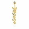 Wholesale 𧨠Goldtone Clear CZ Playboy Bunny Head Belly Ring - 14 Gauge π 1 Wholesale 𧨠Goldtone Clear CZ Playboy Bunny Head Belly Ring - 14 Gauge π -Playboy Shop 03735362 a