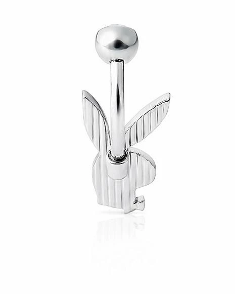 Wholesale β Red Glitter CZ Playboy Bunny Belly Ring - 14 Gauge π 4 Wholesale β Red Glitter CZ Playboy Bunny Belly Ring - 14 Gauge π - Image 2