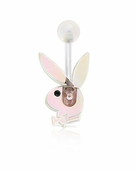 Wholesale β¨ Iridescent Playboy Bunny Belly Ring - 14 Gauge π 3 Wholesale β¨ Iridescent Playboy Bunny Belly Ring - 14 Gauge π