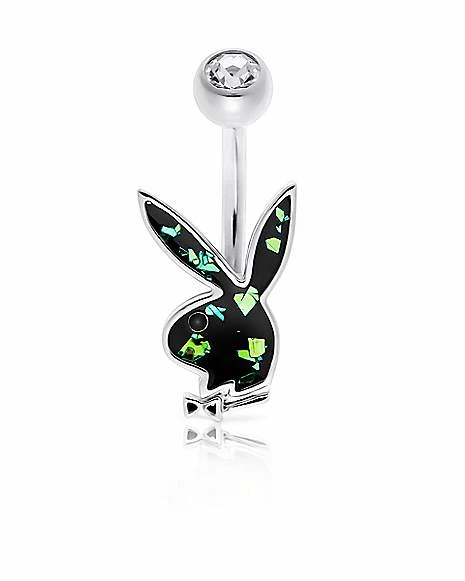 Deals π₯ Black Glitter CZ Playboy Bunny Belly Ring - 14 Gauge 𧨠3 Deals π₯ Black Glitter CZ Playboy Bunny Belly Ring - 14 Gauge π§¨