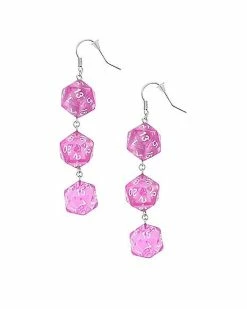 Wholesale 🛒 20 Side Dice Dangle Earrings - 18 Gauge 👍