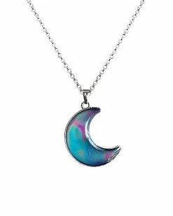 Discount 🧨 Crescent Moon Mood Chain Necklace 👍
