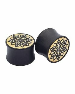 Best Pirce 🎁 Flower Sono Wood Plugs ❤️