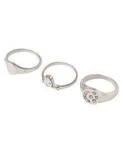 Wholesale 🔔 Muti-Pack Star and Moon Rings - 5 Pack 🛒 -Playboy Shop 03752011 c