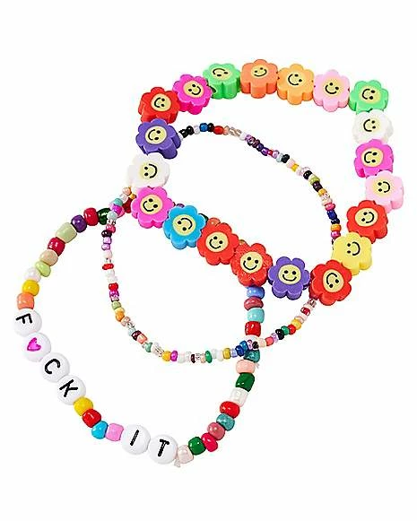 Hot Sale π Multi-Pack Flower Fuck It Bracelets - 3 Pack π 3 Hot Sale π Multi-Pack Flower Fuck It Bracelets - 3 Pack π