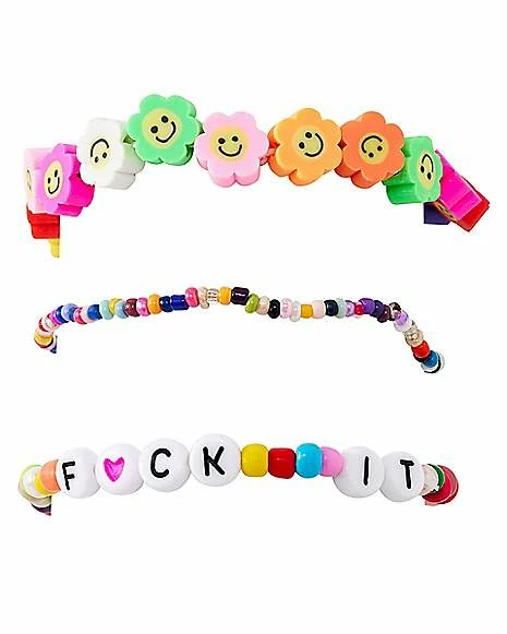 Hot Sale π Multi-Pack Flower Fuck It Bracelets - 3 Pack π 4 Hot Sale π Multi-Pack Flower Fuck It Bracelets - 3 Pack π - Image 2
