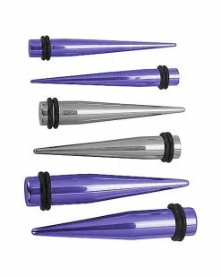 Wholesale ❤️ Purple Ear Taper Set – 14 Gauge - 4 Gauge 😍 -Playboy Shop 03752201 a