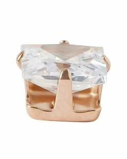 Best Sale 👏 Square CZ Rose Goldplated Stud Earrings - 20 Gauge ✔️ -Playboy Shop 03752797 b