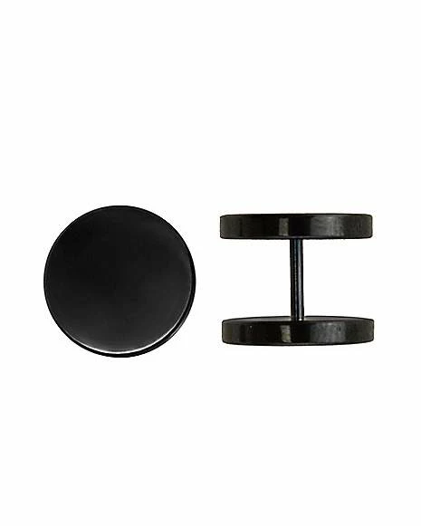 Top 10 ❤️ Black Titanium Fake Plugs - 18 Gauge 🤩 4 Top 10 ❤️ Black Titanium Fake Plugs - 18 Gauge 🤩 - Image 2