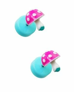 Hot Sale 😉 Neon Mushroom Fake Plugs - 18 Gauge ⭐ -Playboy Shop 03752946 c