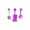 Budget 🤩 Multi-Pack Lucky Cat Belly Rings 3 Pack - 14 Gauge 😉 -Playboy Shop 03753118 a