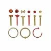 Best Sale ❤️ Multi-Pack Red and Gold Nose Pins and Hoop Rings 9 Pack - 20 Gauge 🛒 -Playboy Shop 03753134 a