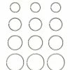 New 🧨 Multi-Pack Hoop Nose Rings 12 Pack - 20 Gauge ⌛ -Playboy Shop 03753449 a