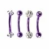 Wholesale π Multi-Pack Paved CZ Purple Curved Barbells 4 Pack - 16 Gauge β 1 Wholesale π Multi-Pack Paved CZ Purple Curved Barbells 4 Pack - 16 Gauge β -Playboy Shop 03753670 a