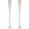 Cheapest π Cross Chain Dangle Huggie Hoop Earrings - 18 Gauge π 1 Cheapest π Cross Chain Dangle Huggie Hoop Earrings - 18 Gauge π -Playboy Shop 03755006 a
