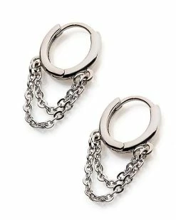 Best deal π― 2 Row Chain Dangle Huggie Hoop Earrings - 20 Gauge π 6 Best deal π― 2 Row Chain Dangle Huggie Hoop Earrings - 20 Gauge π -Playboy Shop 03755022 b