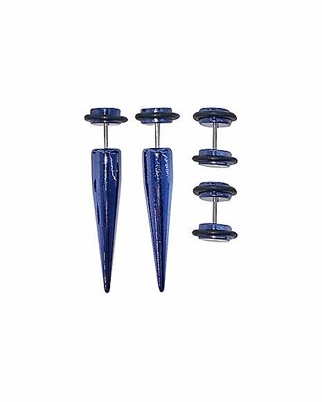 Buy π Multi-Pack Blue and Black Fake Tapers and Plugs 2 Pair - 18 Gauge β 3 Buy π Multi-Pack Blue and Black Fake Tapers and Plugs 2 Pair - 18 Gauge β