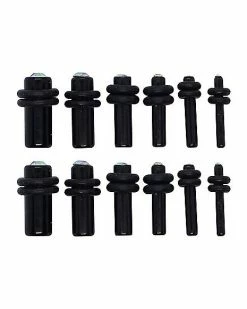 Top 10 ❤️ Multi-Pack Black Acrylic Plugs - 6 Pair 😉 -Playboy Shop 03768058 b