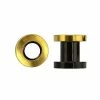 Top 10 🛒 Black and Goldtone Screw Fit Tunnels 😀 -Playboy Shop 03769841 a