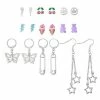 Cheapest 🤩 Multi-Pack Assorted Charm Stud and Dangle Earrings - 9 Pair 🌟 -Playboy Shop 03771219 a
