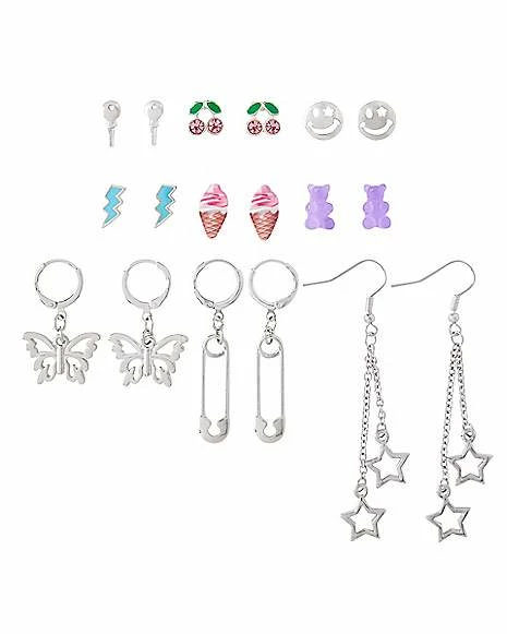 Cheapest π€© Multi-Pack Assorted Charm Stud and Dangle Earrings - 9 Pair π 3 Cheapest π€© Multi-Pack Assorted Charm Stud and Dangle Earrings - 9 Pair π