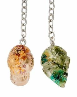 New 😉 Dried Flower Skull Dangle Earrings 👏 -Playboy Shop 03771276 b