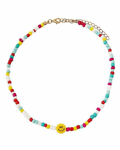 Cheap π― Smiley Face Beaded Choker Necklace π 3 Cheap π― Smiley Face Beaded Choker Necklace π