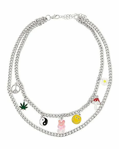 Outlet π₯ 2 Row Yin Yang Smiley Face Choker Necklace π 4 Outlet π₯ 2 Row Yin Yang Smiley Face Choker Necklace π - Image 2