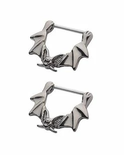 Top 10 🎉 Bat Clicker Nipple Rings 2 Pack - 16 Gauge 🔔 -Playboy Shop 03771557 c