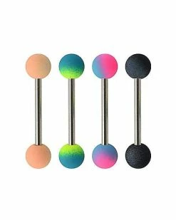 Best deal 🥰 Multi-Pack Matte Ombre Barbells 4 Pack - 14 Gauge 🧨